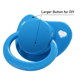 CutiePlusU Adult Sized Pacifier Dummy for Adult Babies-Big Shield 3 Pack-Dark Blue,Dark Pink,Dark Purple