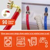 6 FT Washing Machine Hoses with 90 Degree Elbows Universial