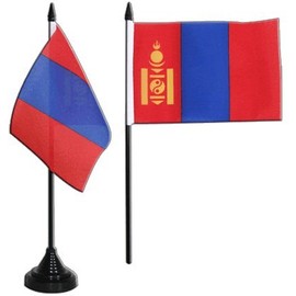 Digni Mongolia Table Flag 4 x 6 inch