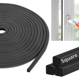 U0U Backer Rod 1/8 Inch,Square Backer Rod Concrete Caulking Caulk Saver for Gaps and Joints,Black 16.4 Ft Concrete Expansion Joint Filler (1/8 inch *16.4 feet)