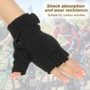 PATIKIL Men's Outdoor Fingerless Gloves 1 Pair Half Finger Gloves