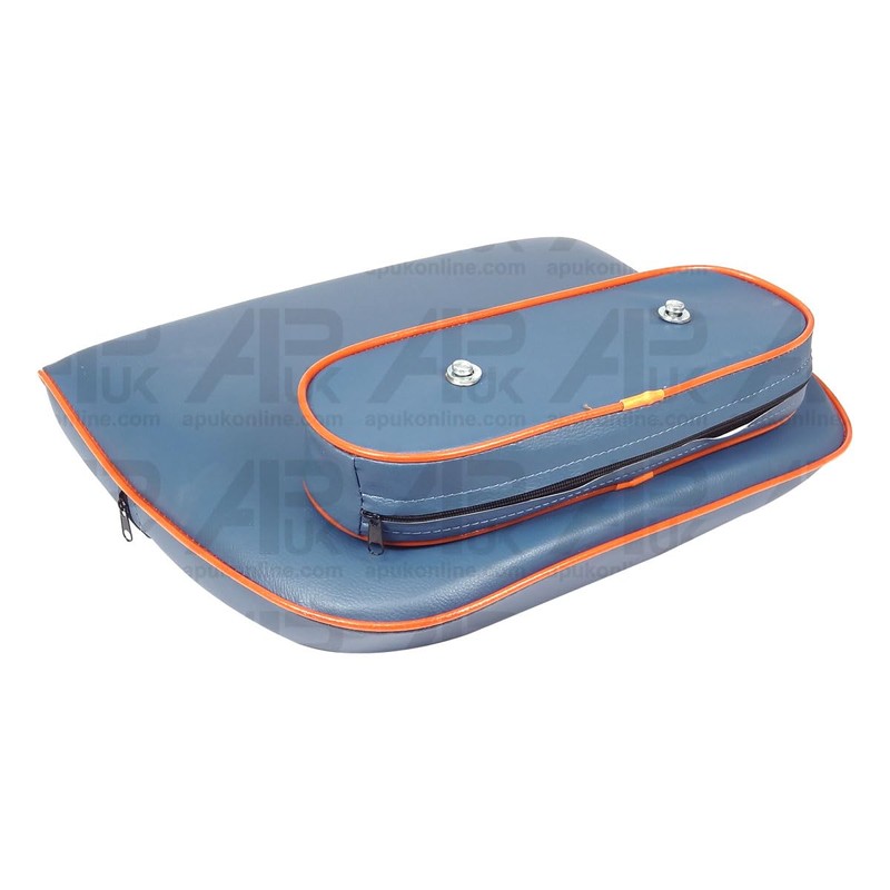 APUK Blue & Orange Embroidered Logo Seat Cushion Set Replacement