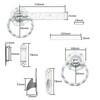 Ring Gate Latch | 6 INCH / 150mm | Twisted