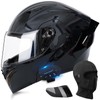 Motorcycle Bluetooth Modular Helmet, DOT Approved Dual Visor Full Face