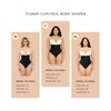 SHAPELLX Tummy Control Thong Shapewear for Women High Waisted Shaping