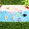 CAABISO 120 Pcs Mini Luminous Resin Ducks Bulk to Hide,