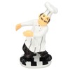 Resin Chef Statue Restaurant Dining Table Decor Holding Red Wine