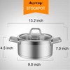 Duxtop Professional Stainless Steel Cookware Induction Ready Impact-bonded Technology (4.2Qt