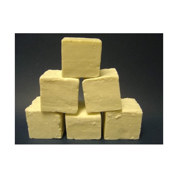 Natural Pure Olive Oil Soap 3.3 Lbs Unscented Organic Includes Free Giant Loofah 6 Cubes-Protect Skin with Special Treatment
