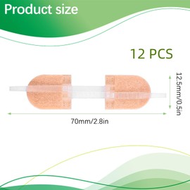 QZQUFJ 12 St1cke Wundnahtstreifen, Wundnahtstreifen Strips Klammerpflaster, Selbstklebende Bandagen, Notfall Wundverschluss, f1r Camping, 1berleben in der Wildnis und Haushaltsger?te Wundverschlussbandage