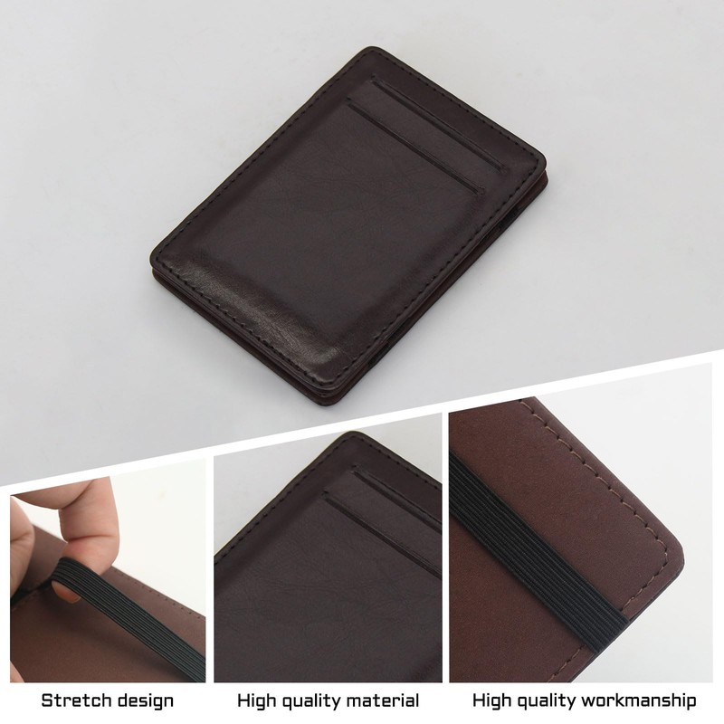 AfitLulu Men's Flip Type Magic Wallet Ultra Thin Wallet Men's