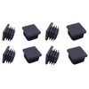 1 Inch (25 mm) Square Plastic Plugs Tubing End Caps