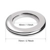 uxcell Curtain Grommets Plastic 1.5 Inch Inner Dia Drapery Eyelet