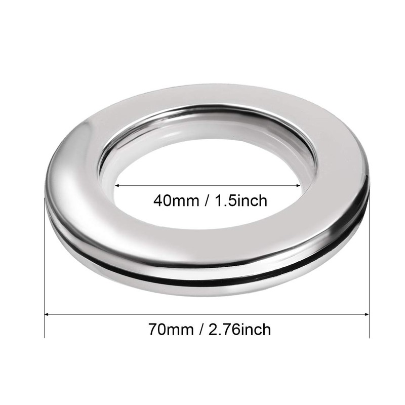 uxcell Curtain Grommets Plastic 1.5 Inch Inner Dia Drapery Eyelet