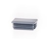 Round Plastic Plugs / Lamellar Plugs / Push-in Caps, grey,