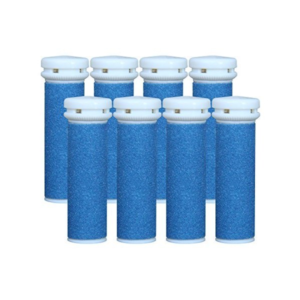 Replacement Refill Rollers for Emjoi Micro-pedi (Extra Coarse) - Pack of 8