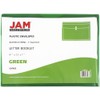 JAM PAPER Plastic Envelopes with Button & String Tie Closure