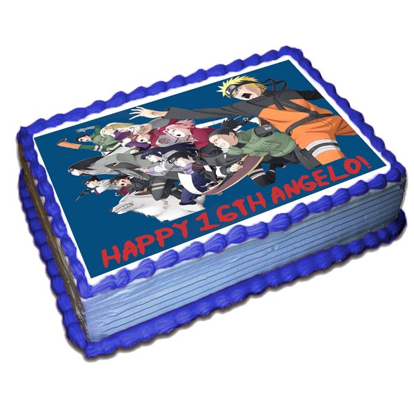 Naru Team Personalized Cake Topper 8.5 x 11.5 Inches Birthday