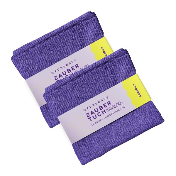purewave Magic Cloth - Premium Microfibre Cloth for Streak Free