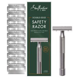 SheaMoisture Shea Moisture Men Safety Razor with 10 Blades — Platinum Coated Steel