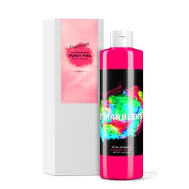 MARBLERS Fluorescent Liquid Colorant 11oz (310g) [Funky Pink] | Neon | Water-Based | Super-Concentrate | Dye, Tint, Pigment | Odorless | Non-Toxic | Great for Concrete, Cement, Mortar, Grout, Gypsum