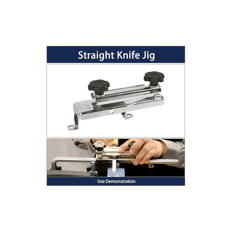 Sharpening Accessory Kit for 10-Inch Sharpening Systems，Long/Short Knife Jig、Scissor Jig、Axe