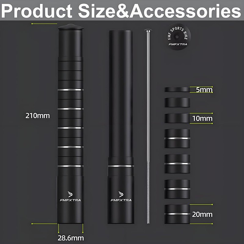 Bicycle Stem Riser Aluminum Alloy Bicycle Handlebar Riser Head Up