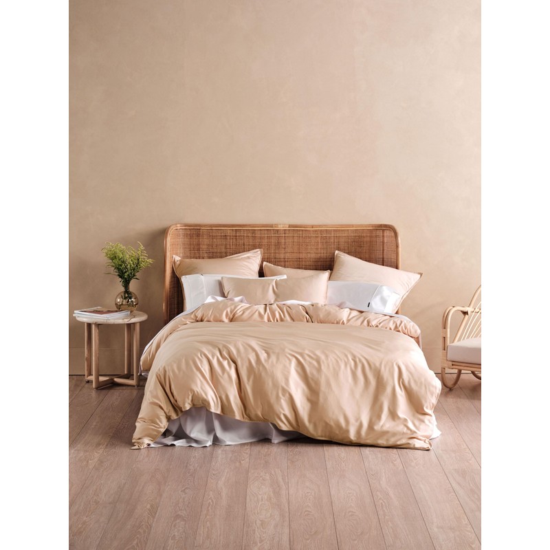 Linen House Haven European Pillowcase, Nude Pink