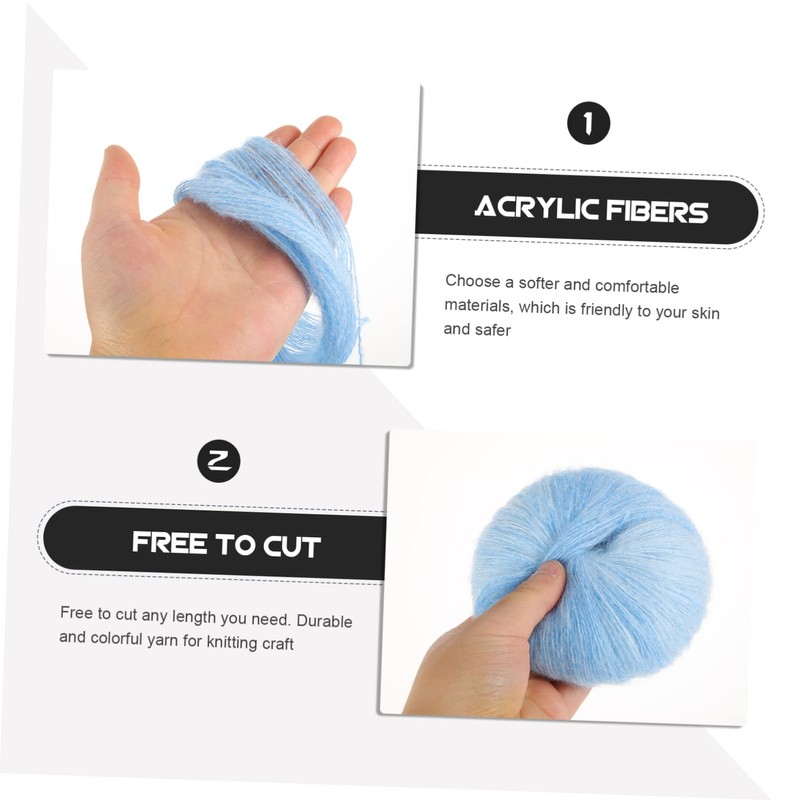 OSALADI Knitting Yarn for DIY Crafts Soft and Skin Friendly