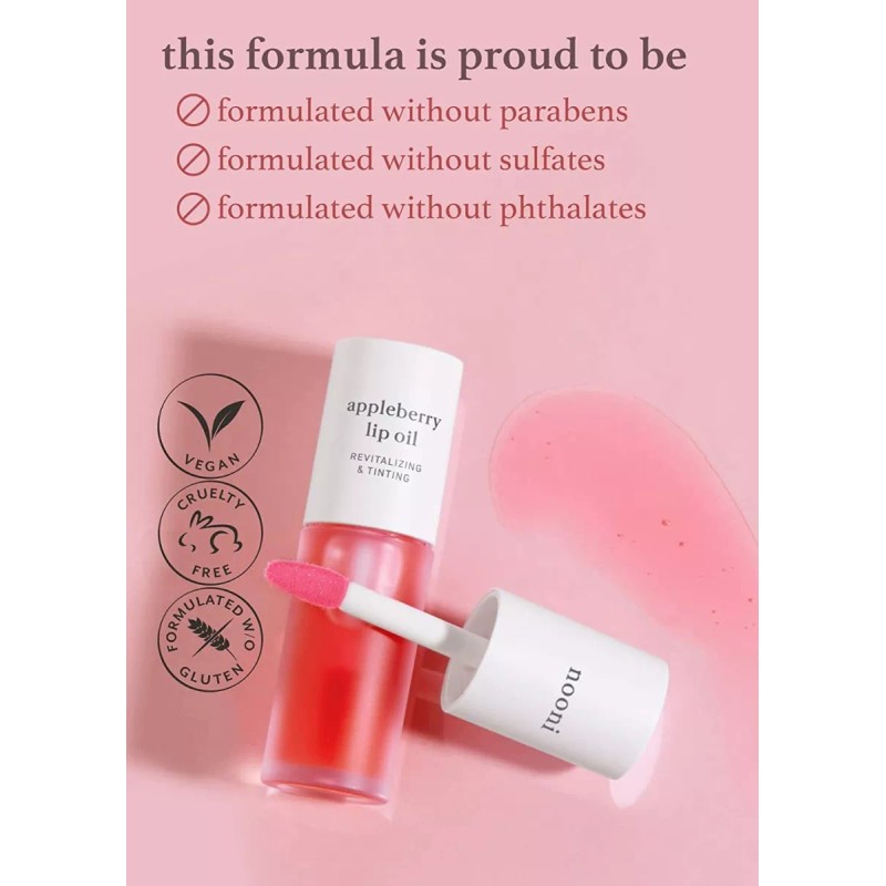 Nooni Aceite De Labios Coreano - Appleberry, 0.12