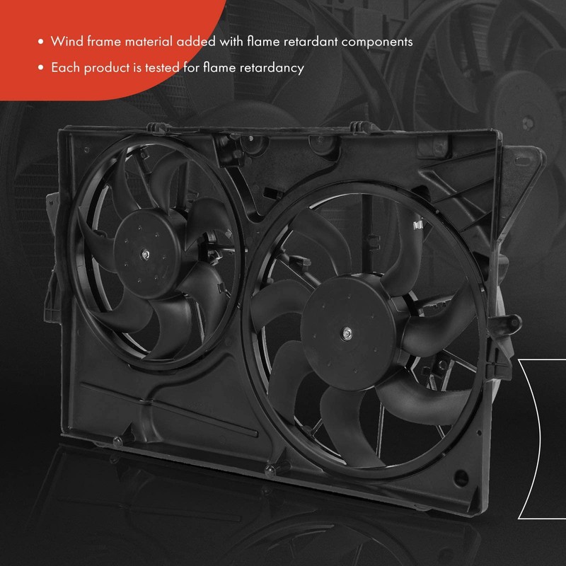 A-Premium Engine Radiator Cooling Fan Assembly Compatible with Select Ford