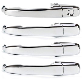 cciyu Door Handles Exterior Front Rear Driver Passenger Side Replacement fit for 2007-2012 for Ford Edge Flex for Lincoln MKX Chrome 8A8Z74218A14AA(4pcs)