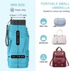 LEAGERA Compact Travel Umbrella with Case - Mini Umbrella for