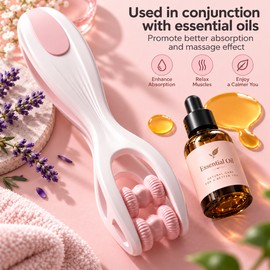 Finger Massager Dual-Row Roller Design Easy Use Relieve Finger Fatigue Promote Blood Circulation Portable Roller Finger Massager