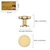Amerdeco Amerdeco 10 Pack Brushed Brass Cabinet Knobs Single Hole