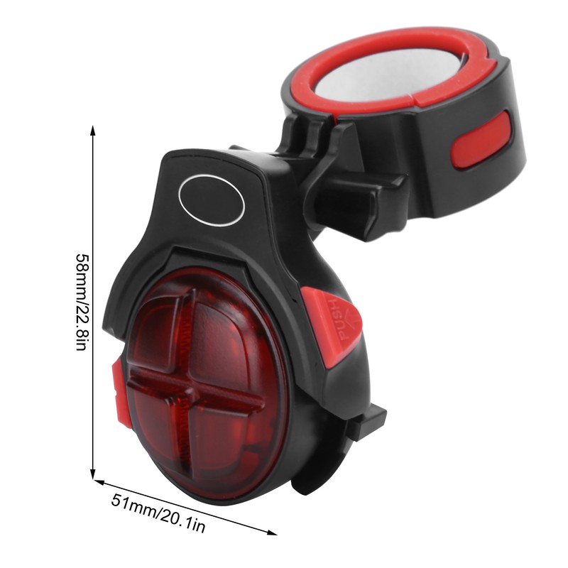 Bike Induction Taillight USB Rechargeable Waterproof Warning LED Rear Lights