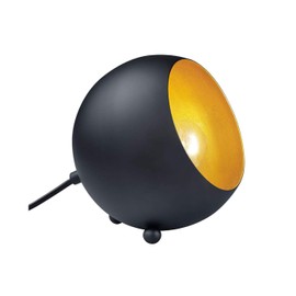 Reality Leuchten Billy R50101032 A++ to E Table Lamp Metal E14 Matte Black / Gold 14 x 15 x 15 cm