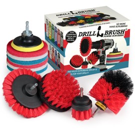 Drillbrush - Juego de cepillos de limpieza y cepillo para polvo de limpieza de nailon para taladros