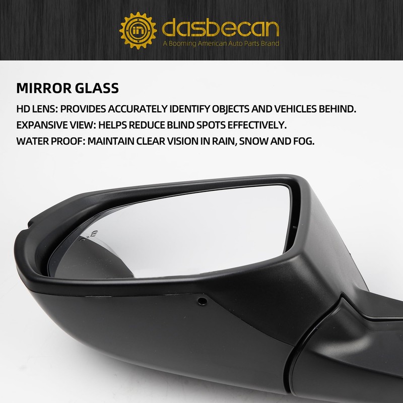 Dasbecan Left Driver Side Mirror Compatible with Honda CRV 2017-2022