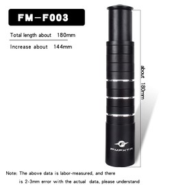 FOMTOR Bike Stem Riser, 180mm Handle Bar Stem Riser, Stem Raisers, Adapter for 1-1/8" 28.6mm Fork, Mountain Bike, Road Bike, MTB BMX