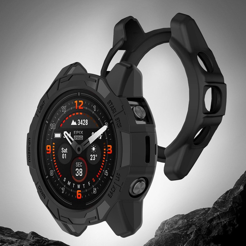 Tuocal 2 Pack Cases Compatible with Garmin Fenix 7X /