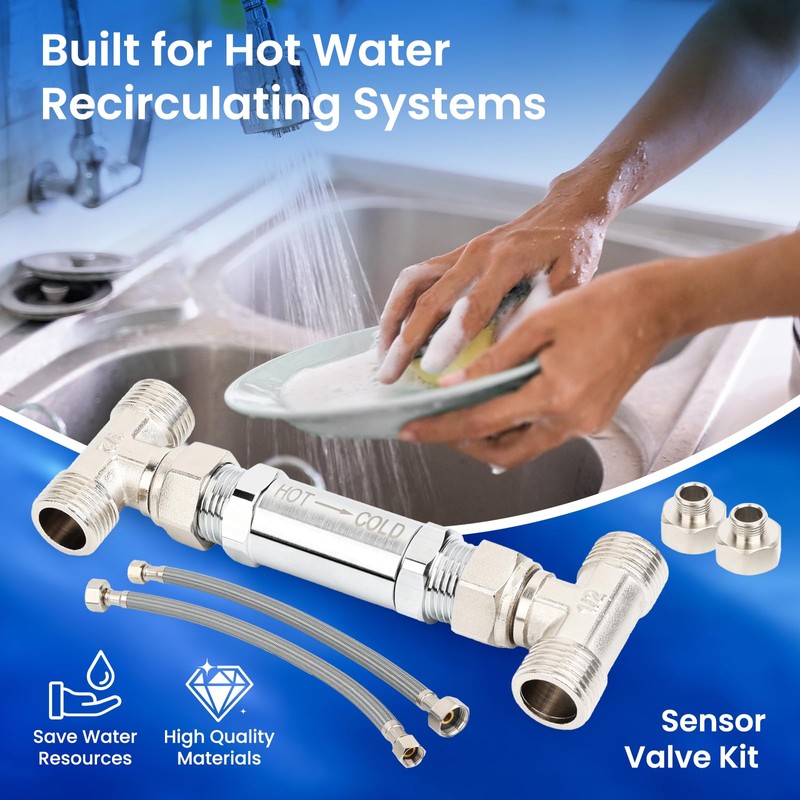 Frutlait 304 Stainless Steel Sensor Valve Kit – Fixes Hot/Cold