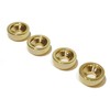 set of 4 guitar neck joint bushing/washers in gold including