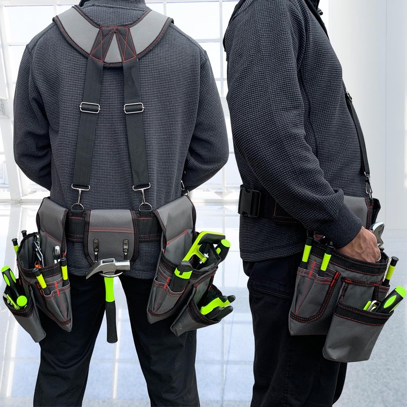 Tool Belt for Men, 32 to 66 Inches Adjustable Waist,
