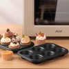 ASBAYSON 2 Packs Premium Steel Muffin Pan for Baking, Round