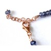 LKBEADS iolite 3.5mm rondelle shape faceted cut gemstone beads 7