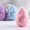 XIAOSHUI Rose Flower Egg Candle Mold Easter Egg Silicone Candle
