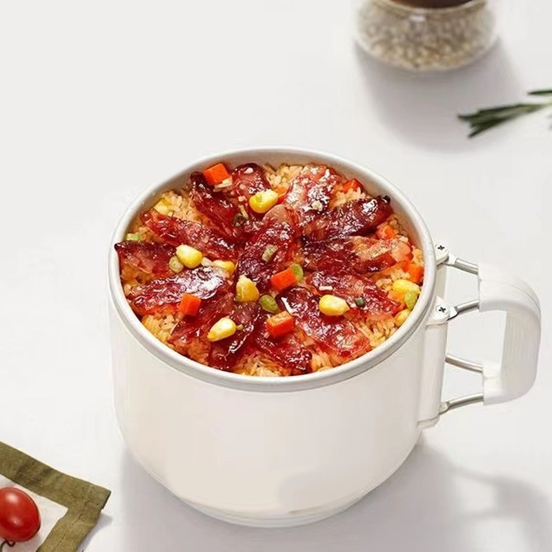 Electric Cooking Pot Quick Heating Mini Electric Cooker with Foldable