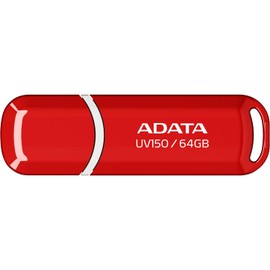 ADATA 64 GB Memoria Flash USB 3.0 con Tapa Color Rojo con Gris (Modelo UV150)