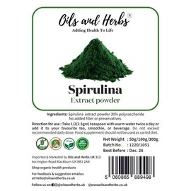 Organic Spirulina Powder - No Fillers and Binders